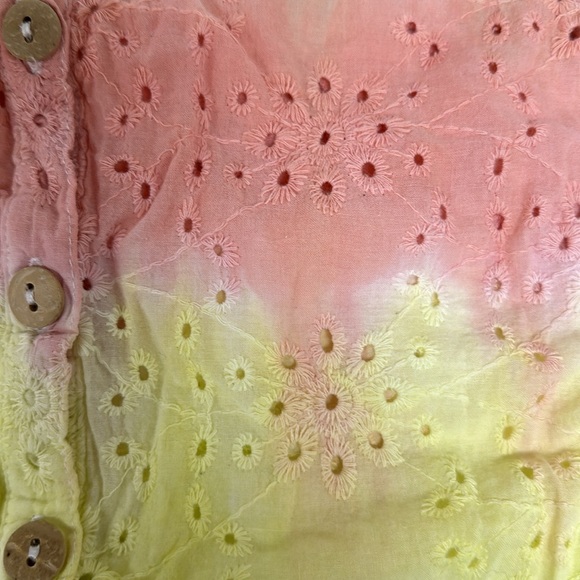 Charlie B tie dyed eyelet tank top tie XS - Picture 3 of 4